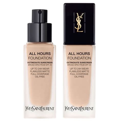 yves saint laurent all hours foundation review|ysl foundation all hours shades.